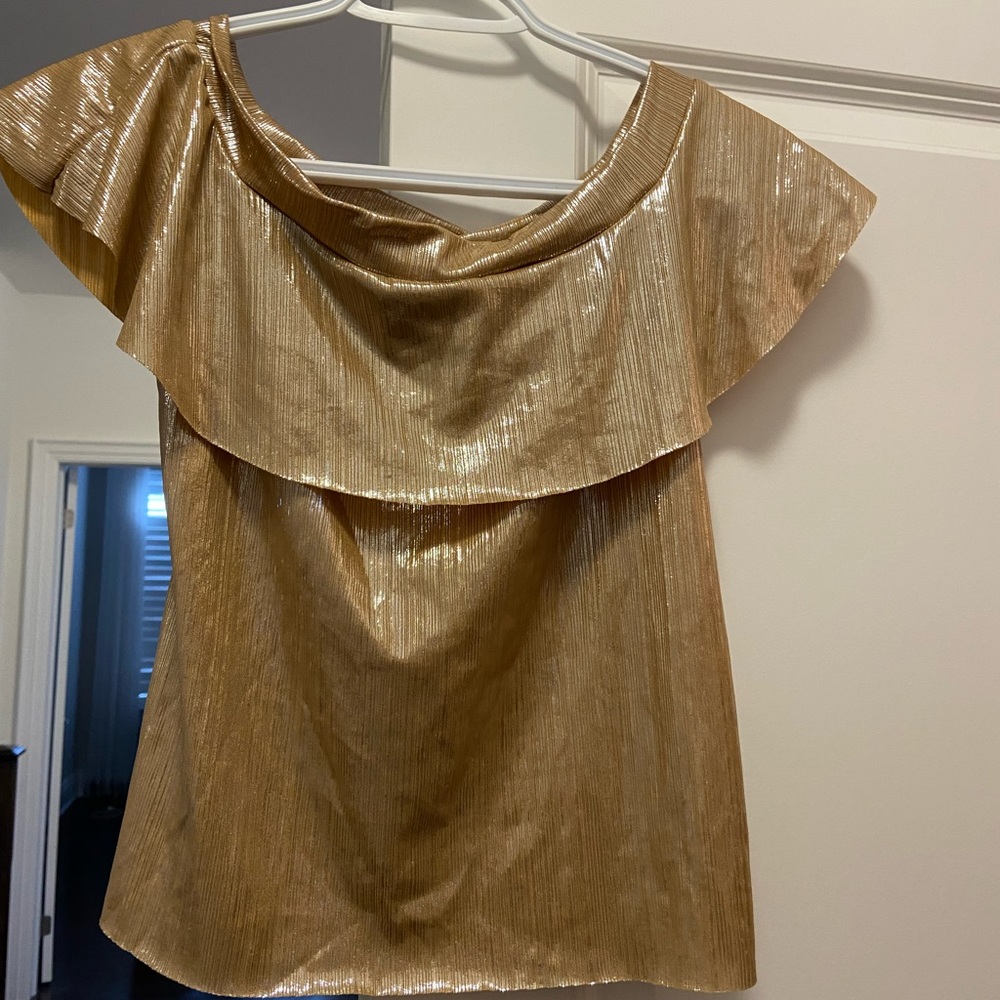 Evening golden formal top